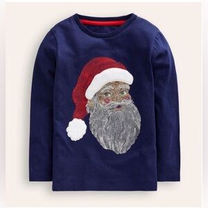 Mini Boden Santa Clause Appliqué and Superstitch tee